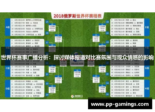 世界杯赛事广播分析：探讨媒体报道对比赛氛围与观众情感的影响